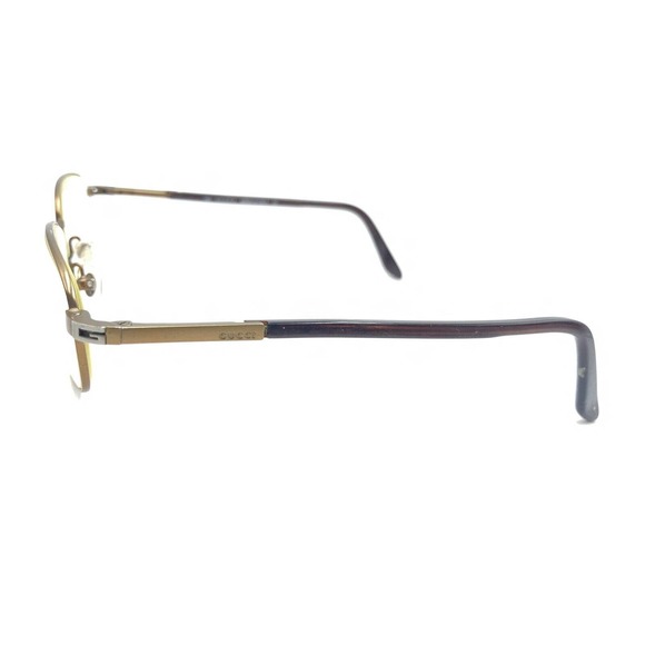 Gucci GG 1621 3JJ Bronze Brown Oval Rectangle Eyeglasses Frames 52-19 140 Italy - Picture 7 of 12